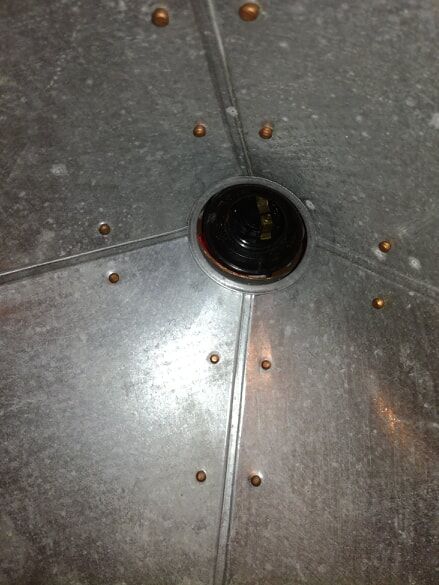 Industrial zinc hanging