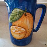Carafe barbotine citron