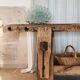 Solid wood carpenter's workbench