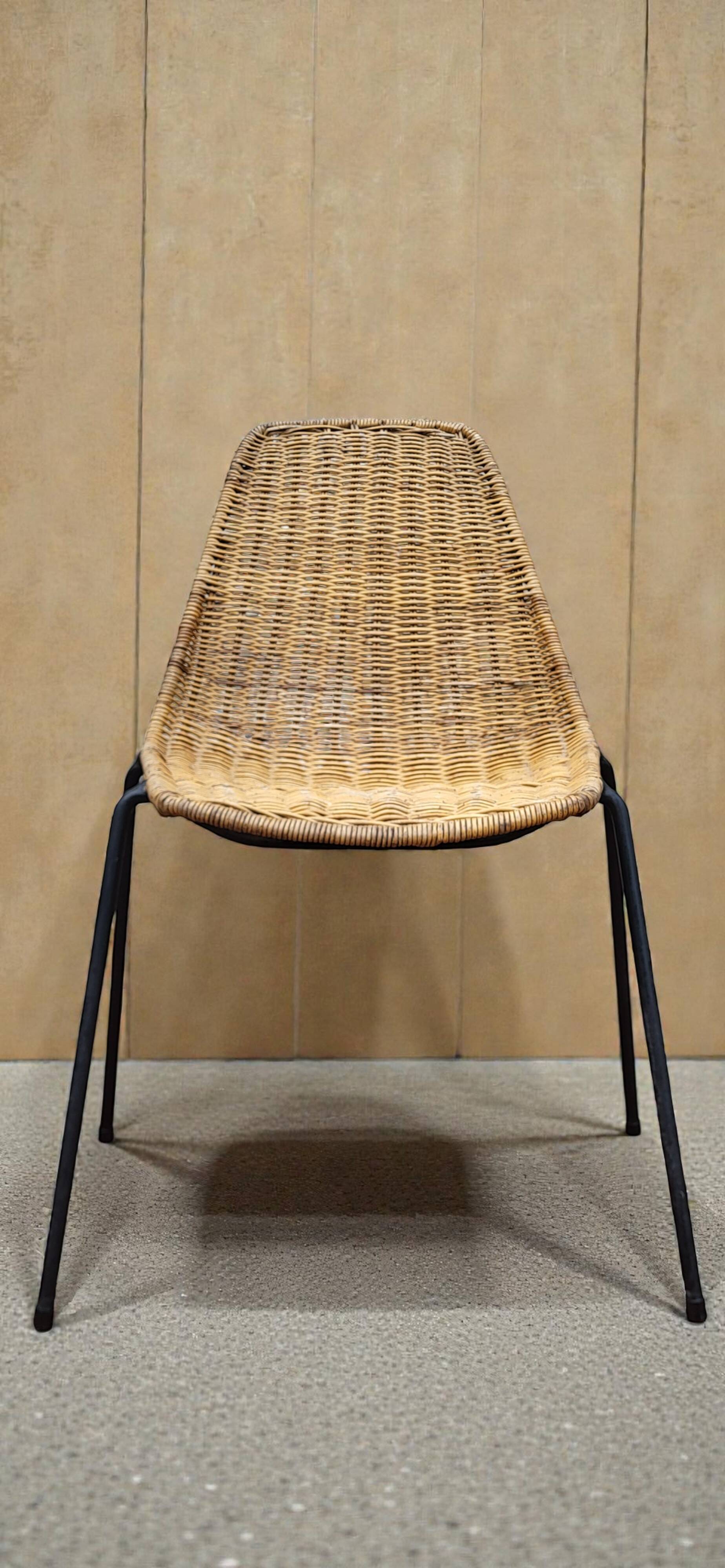 Wicker Basket Chairs by Gian Franco Legler, 1950s