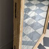 19th century mercury mirror patinated trumeau