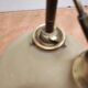 Art Deco conical suspension, opaline and brass