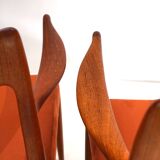 Suite de 2 chaises en teck Gustav Bahus Bambi par Rolf Rastad & Adolf Relling, 196