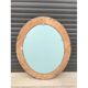 Gold oval mirror 64cm x 54cm