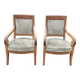 Paire de fauteuils à crosse Empire Restauration 1900s