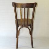 2 Fischel bistro chairs from 1938, wooden seat