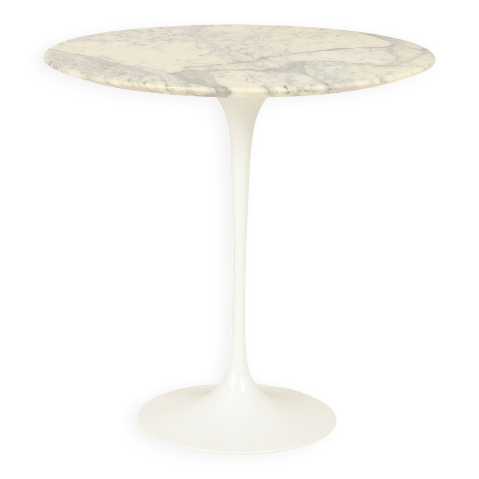 Tulip Side Table in White Marble by Eero Saarinen for Knoll, 1960s