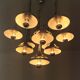 Goffredo Reggiani trumpet chandelier from the 70
