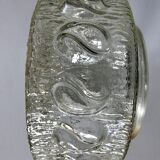 Vintage molded glass ceiling lamp
