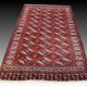 Large Antique Turkmen Bukhara Yomud Rug: 3.45 X 2.08 Meters