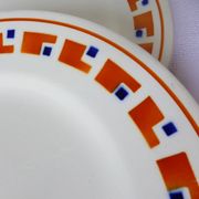 4 flat plates in iron earth of the Salins model Lucette