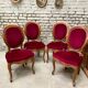 4 chaises médaillon