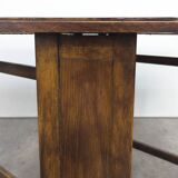 Vintage French Wood Drop Leaf Table, 1930s