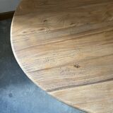 Table basse en bois, pieds en métal