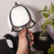 Tin lamp, stained glass, mushroom