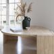 Table basse en travertin le coquillage