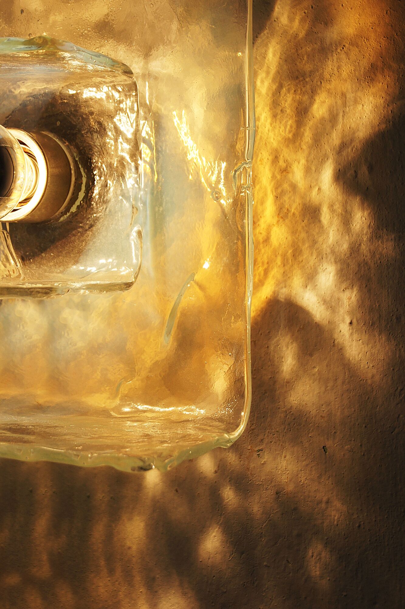 Italian Murano Glass Wall Lamps by Carlo Nason for Mazzega, 1970s, Set of 2