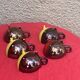 5 cups and 5 saucers signed Luc vallauris vintage