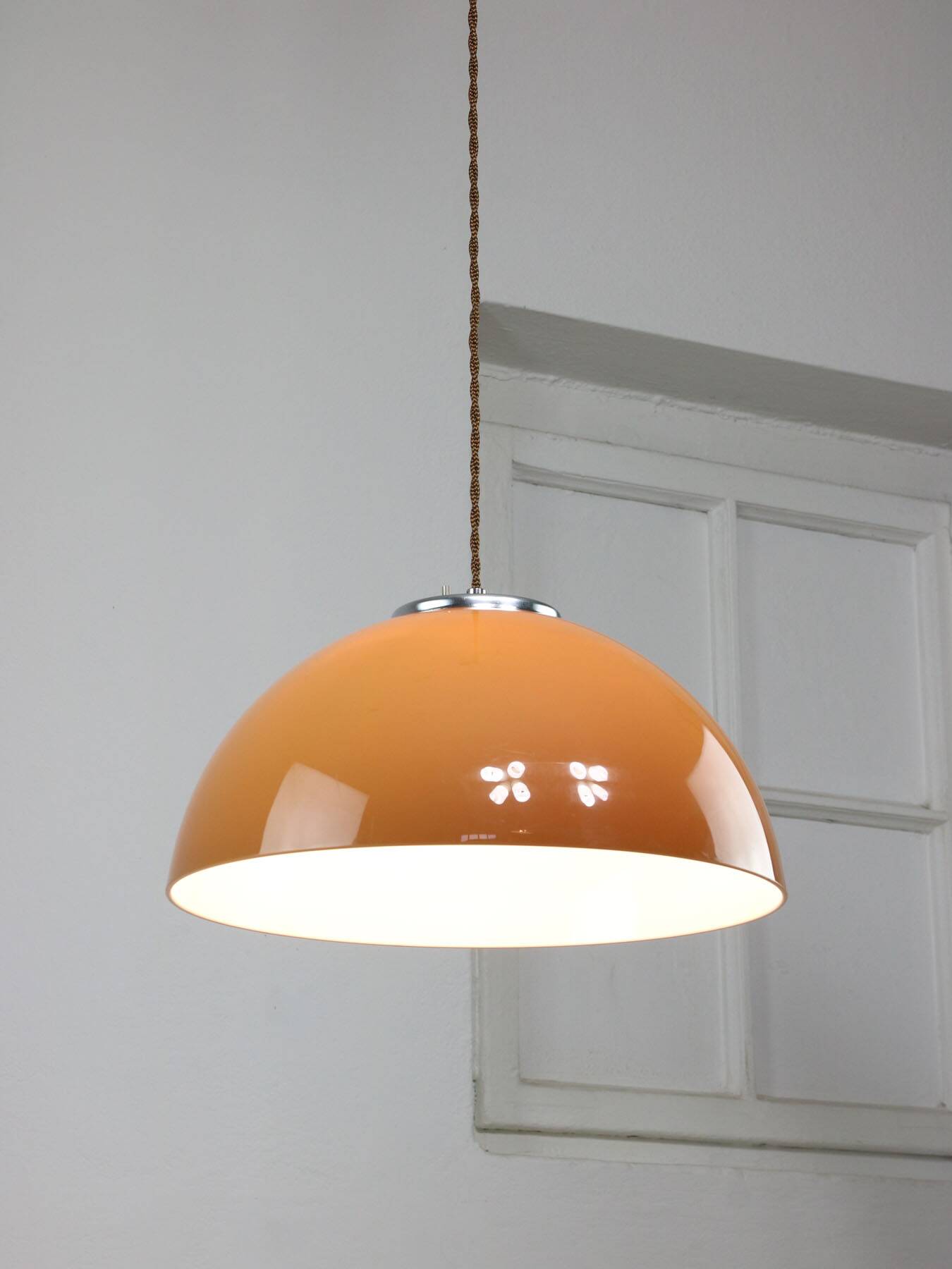 Brown Space Age Pendant Lamp from Guzzini