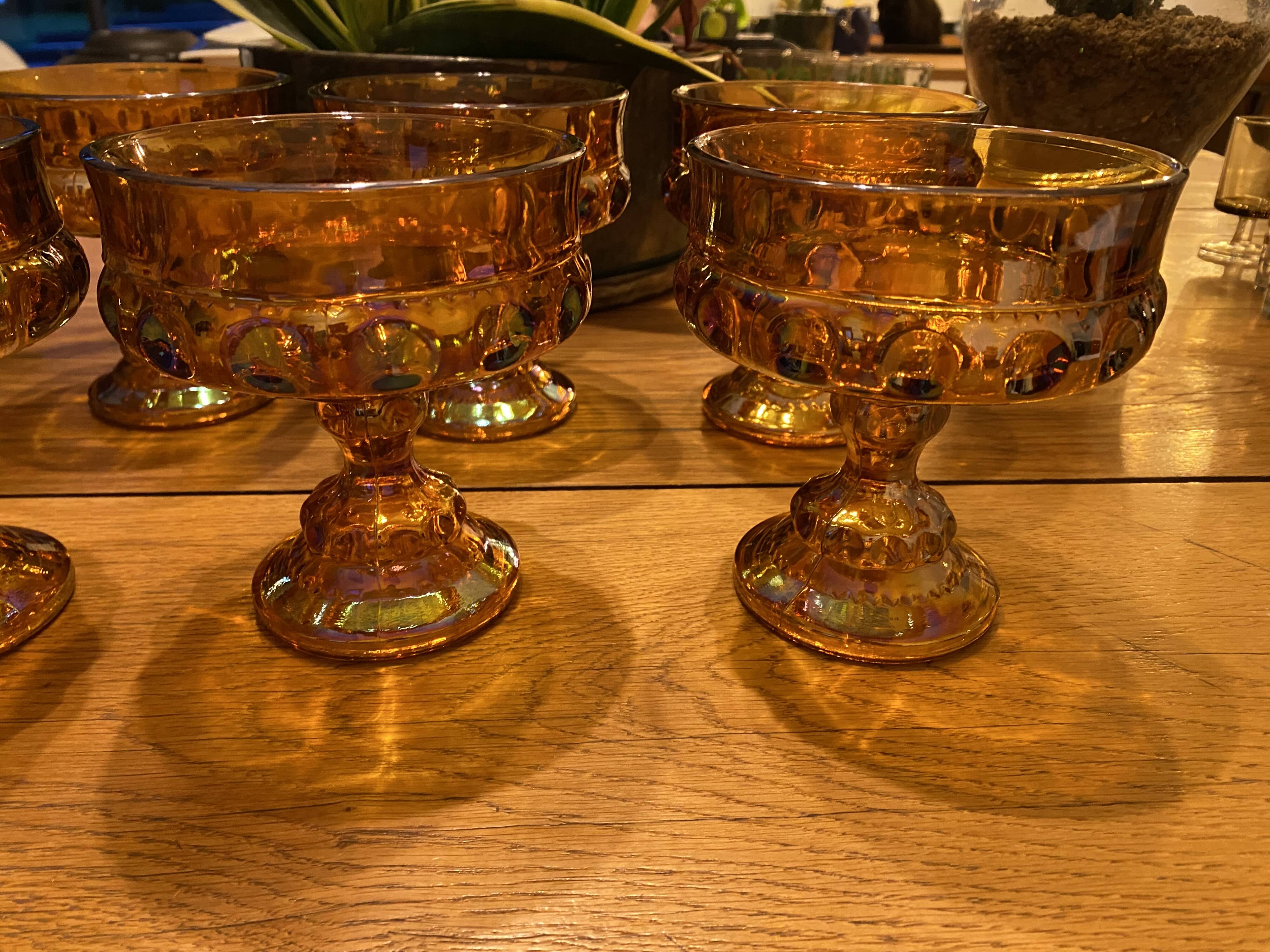 Carnival glass cup