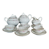 Napoleon III Paris porcelain five-cup tea set