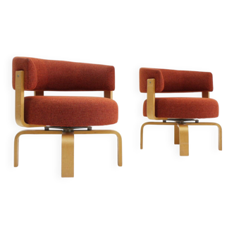 Set Fridene swivel armchairs by Carina Bengs for Ikea