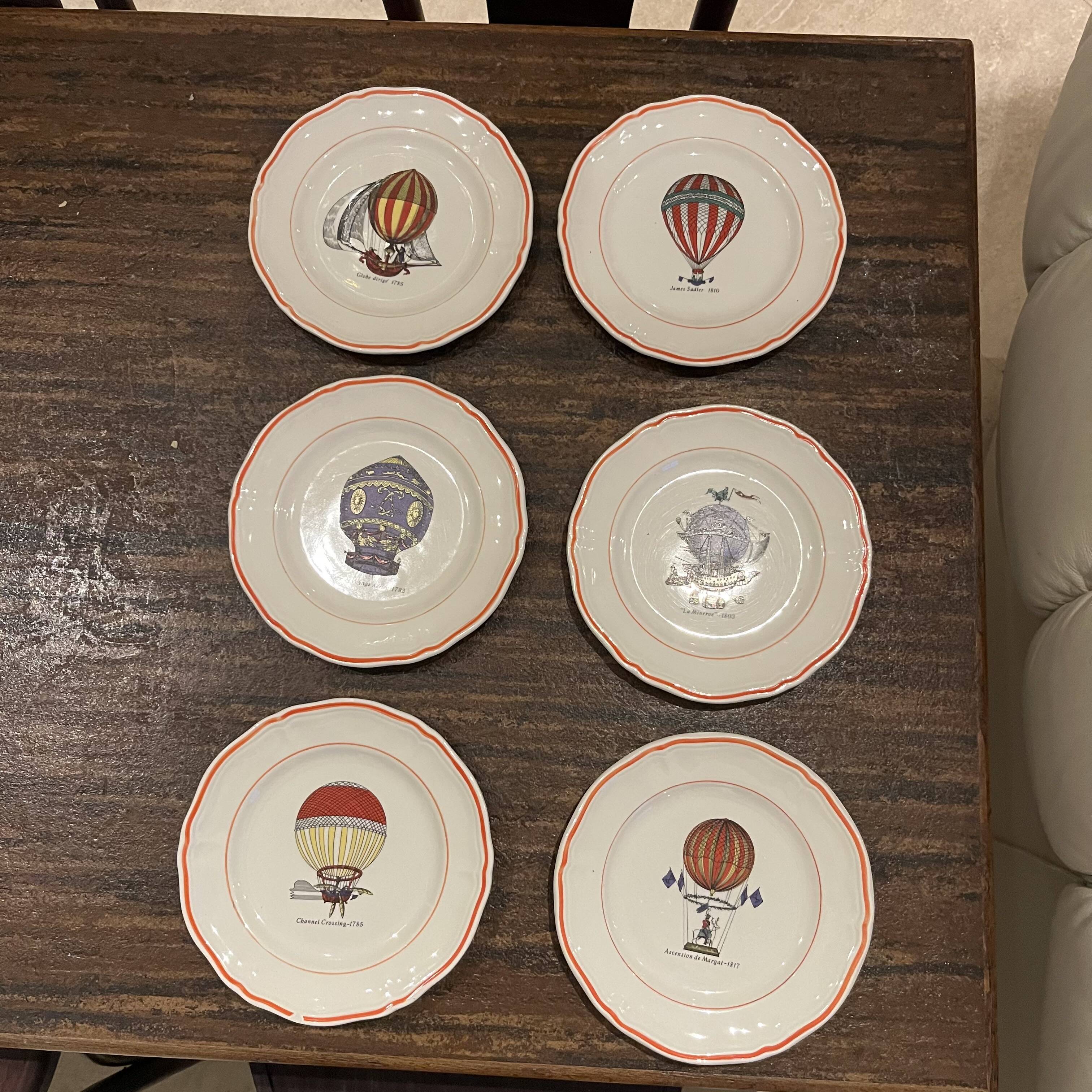 hot air balloon plates
