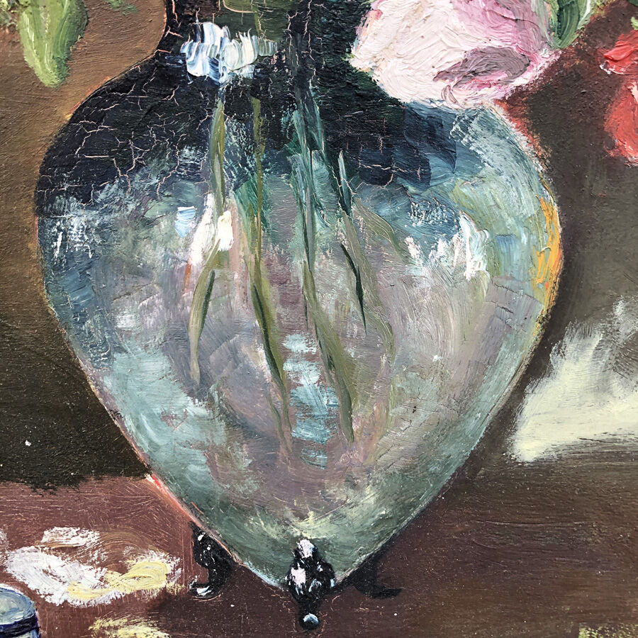 Tableau années 30 "Le bouquet de roses"
