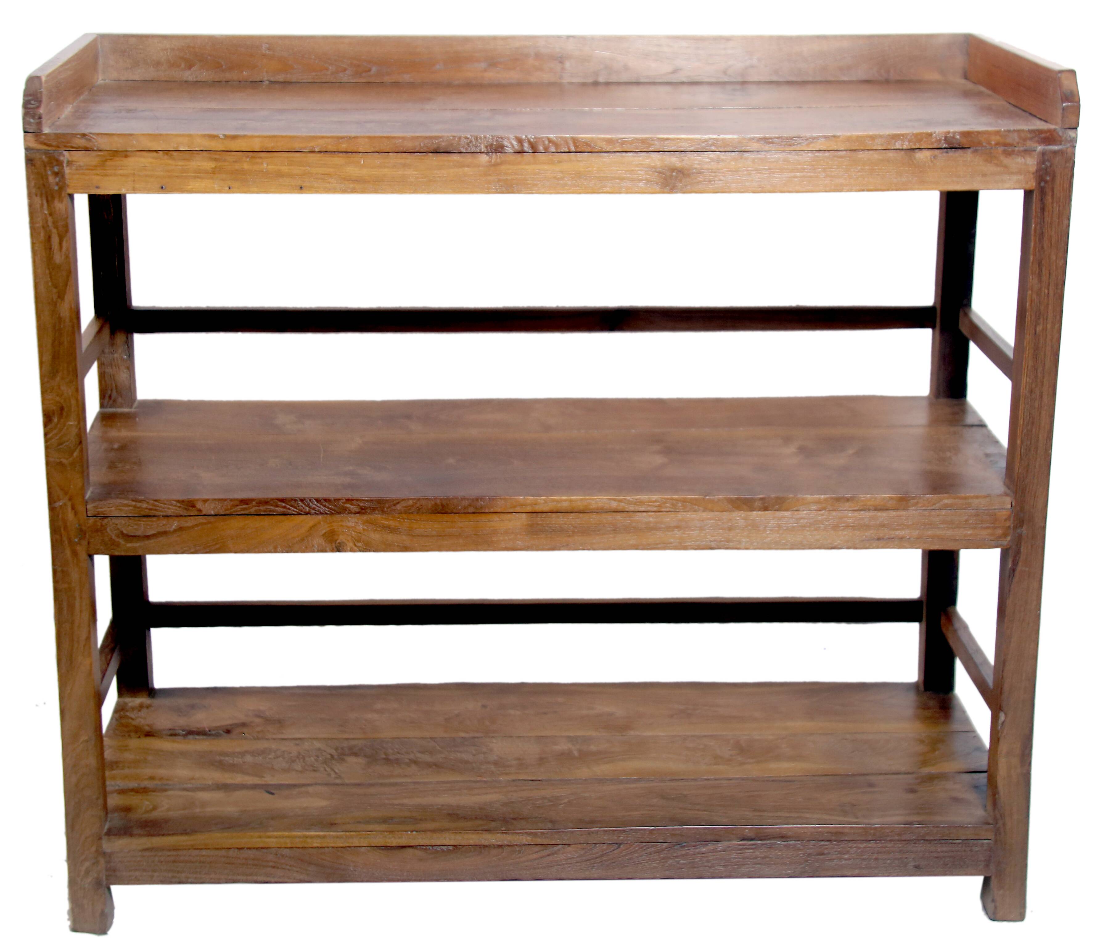 Ancient Burmese teak shelf