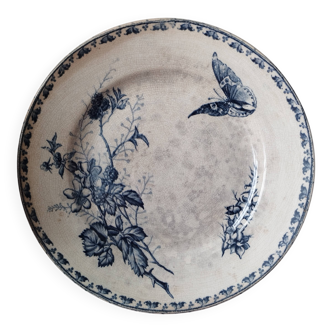 Sarreguemines U&C « Carmen » - Assiette montée faïence terre de fer ø 22 cm