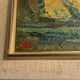Vintage Modernists Oil Painting Autumn Landscape by Aksel 1960s