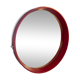 Vintage red lacquered mirror