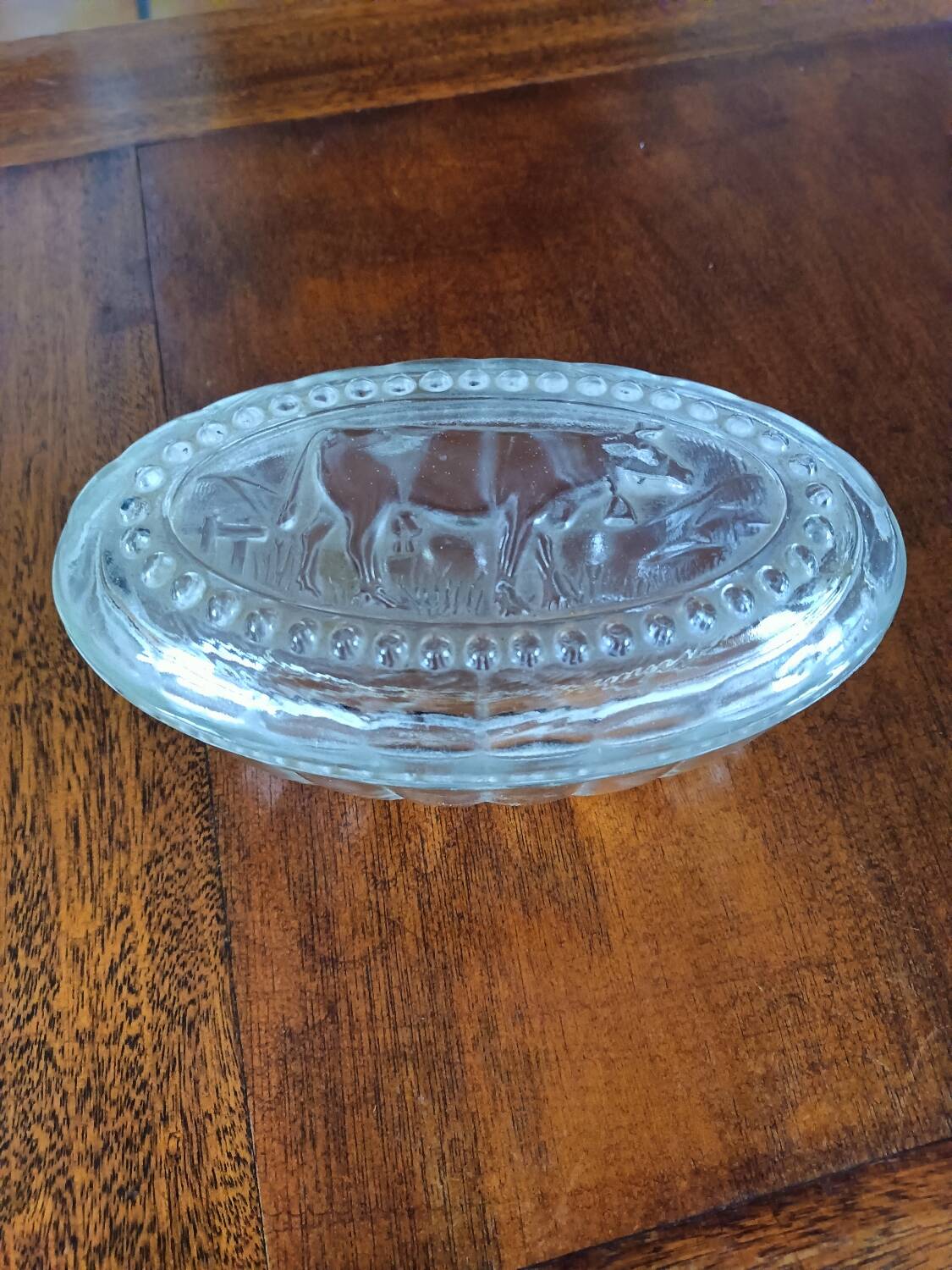 Vintage "cow" butter dish