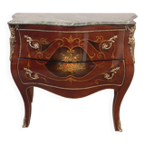French-style bombé commode in the Louis XV style