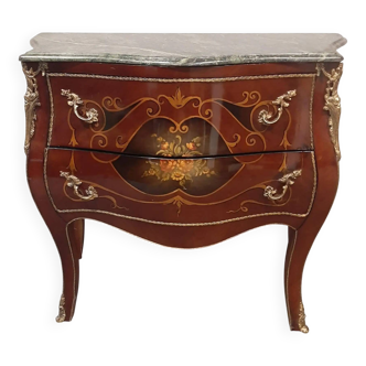 French-style bombé commode in the Louis XV style