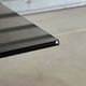 Vintage coffee table — smoked glass & chrome