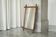 Large faux bamboo mirror in solid wood and patinated mirror, early 20th century.