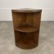 Art Deco corner unit in solid oak, corner cupboard