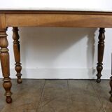 old marble and wood office bistro table 1850