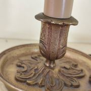 Lampe de chevet  en bronze - bougeoir  à main
