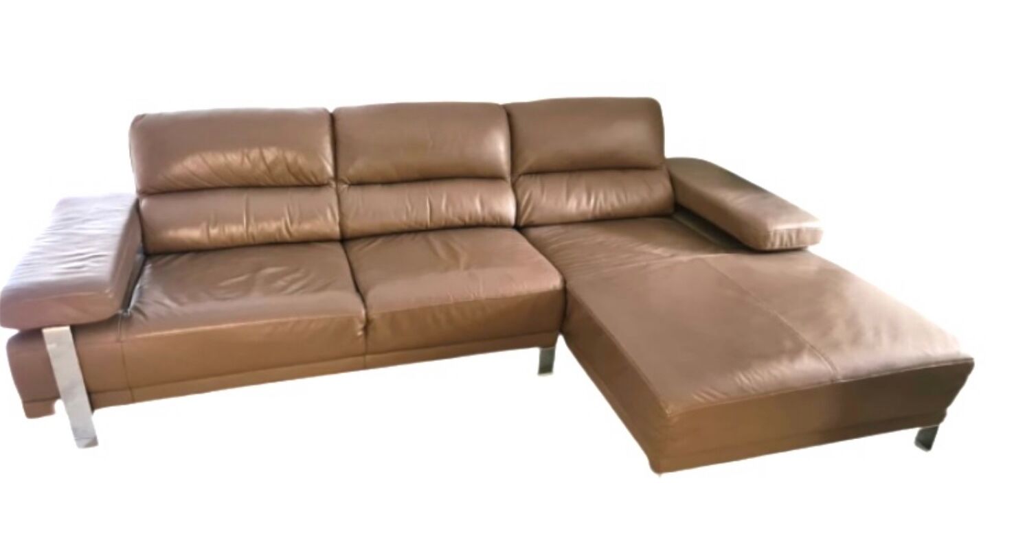 Leather corner sofa