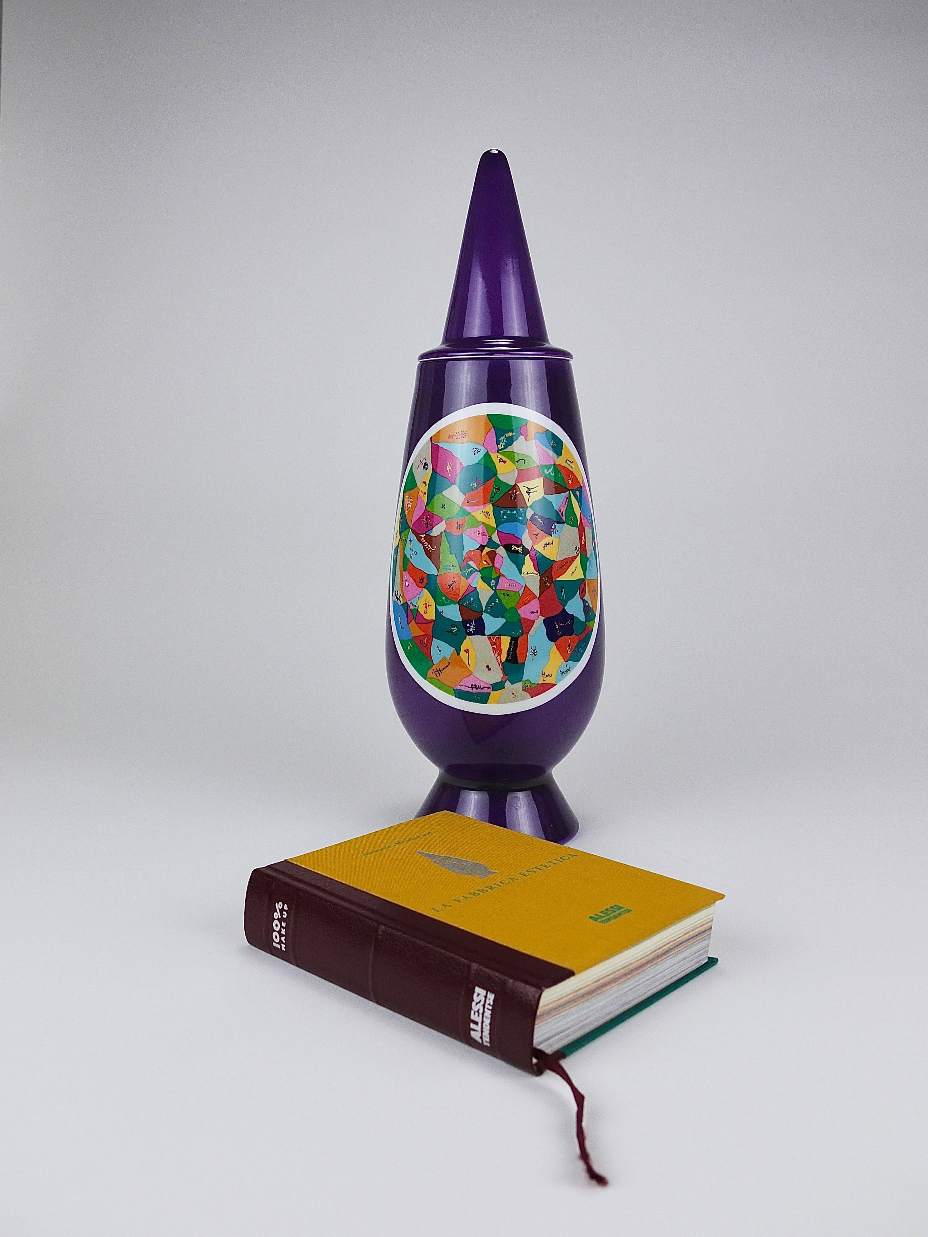 Alessandro Mendini x Luigi Ontani Limited Vase with Lid 100% Make-Up, Alessi, 1992