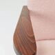 Vintage red bouclé armchair modern design zig zag 1970