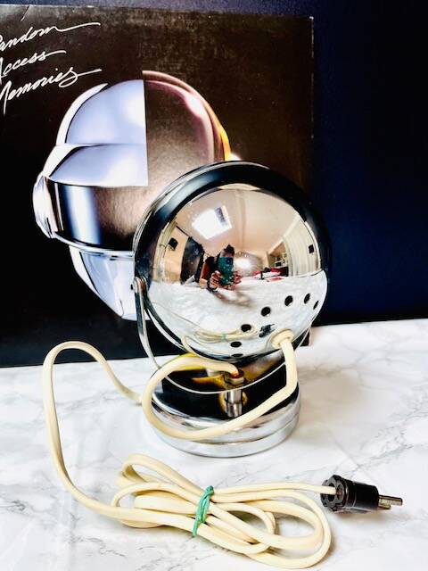 Space Age Chrome Eyeball Lamp 50s - 60s