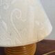Lampe pied ovale bois massif année 80