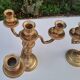 Paire de chandeliers en bronze