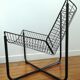 Black metal armchair design by Niels Gammelgard, new edition Ikea