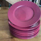 Assiettes de présentation en faïence