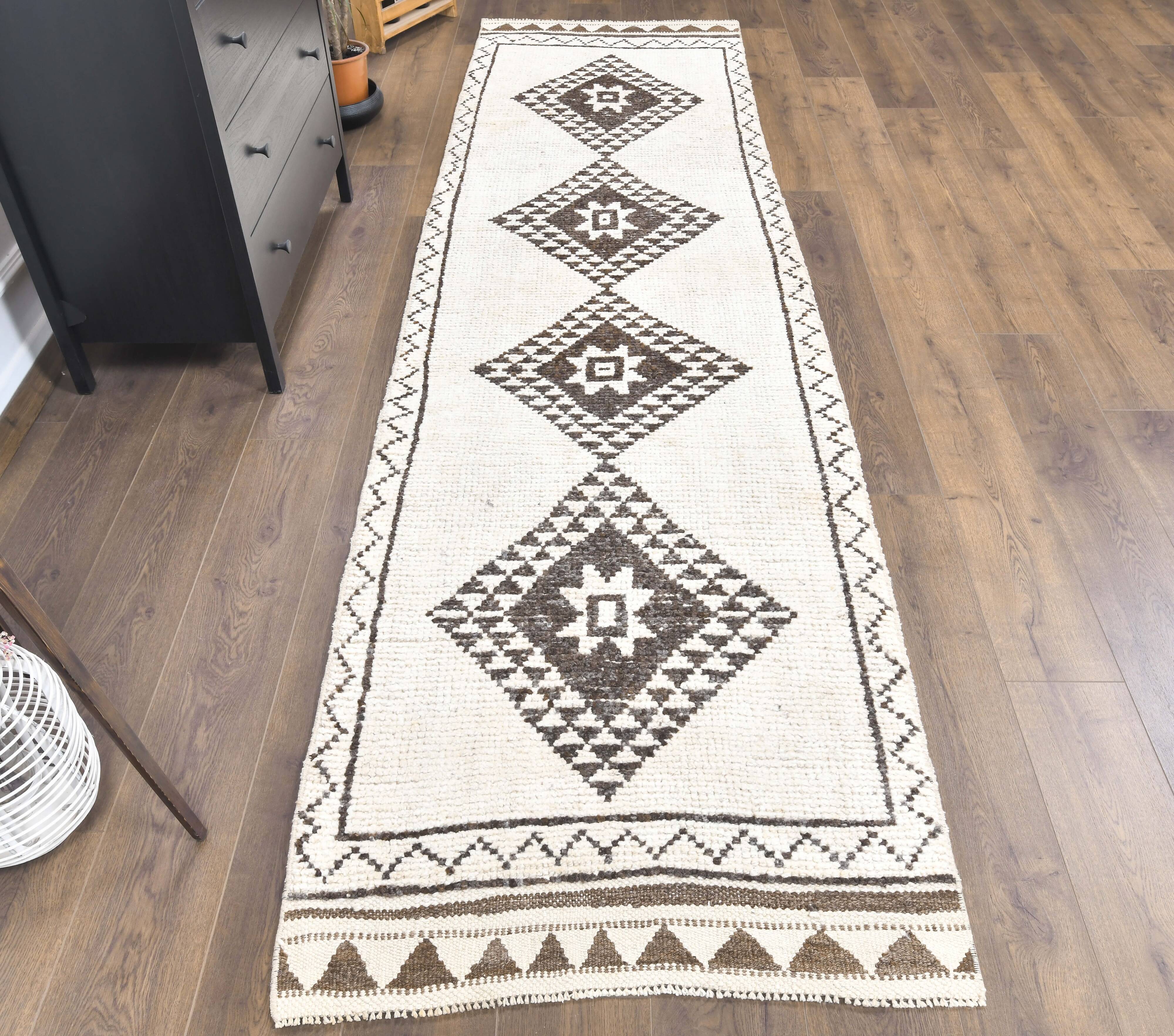 Vintage turkish kilim runner - 367x74cm