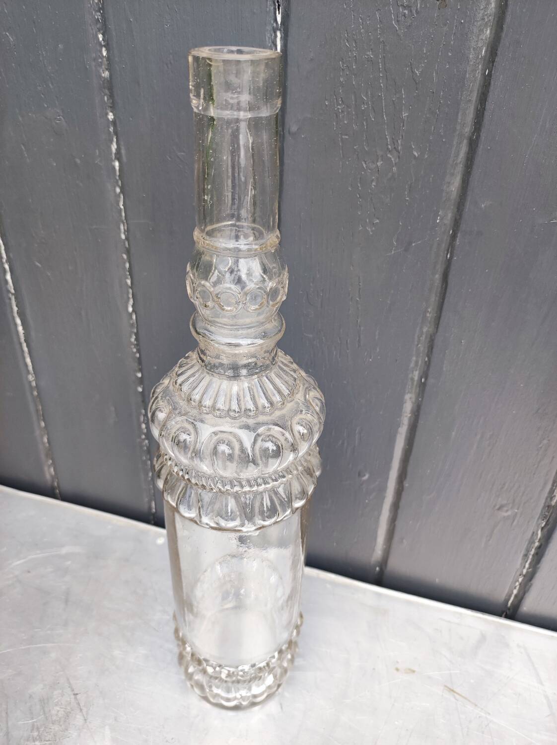 Old blown glass bottle, 19th